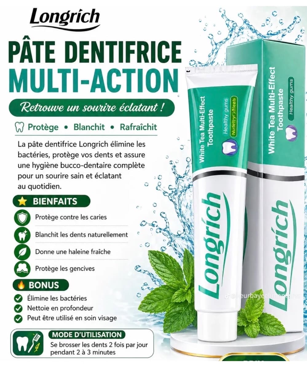 Pâte dentifrice Longrich